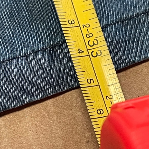 Tommy Bahama Women's M Chambray Tencel Off the Shoulder Ruffle Dress Pockets - Picture 8 of 8